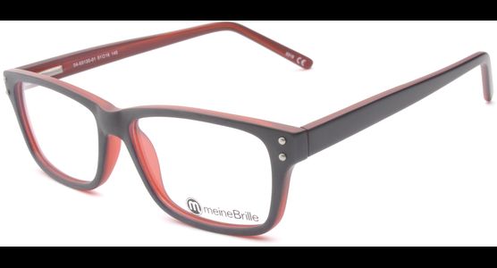 meineBrille 04-69130-01, Marine Blau/Rot Matt links - Ansicht 2