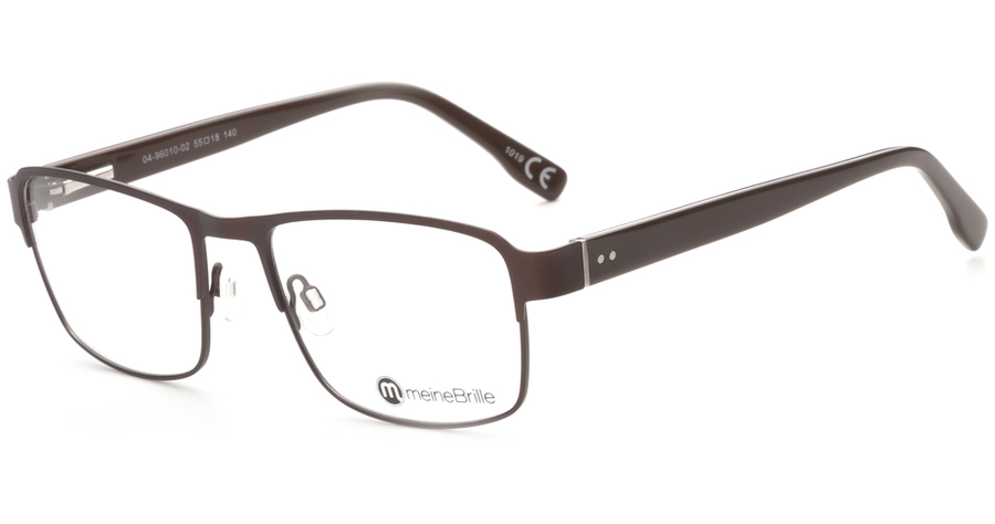 meineBrille 04-96010-02, Dunkel Braun Matt links