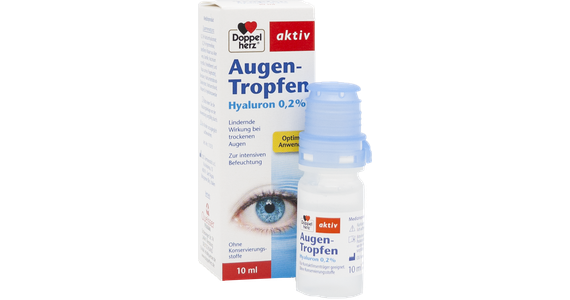  Doppelherz Augentropfen mit Hyaluron 0,2% - 10ml Flasche Ansicht 1