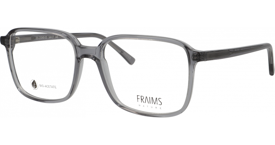 FRAIMS Brille Herren FRAIMS NATURE 03-23040-02 Riley, Rauchgrau glänzend Ansicht 1