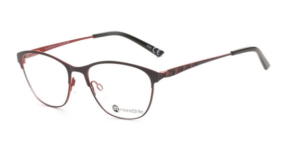 meineBrille 04-96020-01, Brombeere/Orange Matt links - Ansicht 3