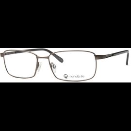 meineBrille 04-12090-02, Hell Gun matt / Dunkelgrau glänzend Schräg links