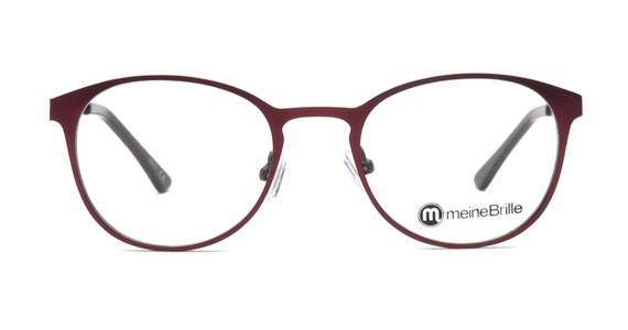 meineBrille 04-79000-01, Rot/Schwarz Matt front - Ansicht 2