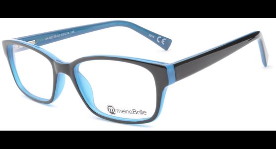 meineBrille 04-69170-02, Schwarz/Blau links - Ansicht 2