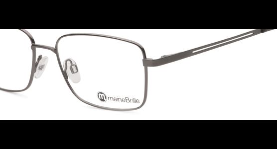 meineBrille 04-96080-01, Dunkel Gun Matt nah - Ansicht 4