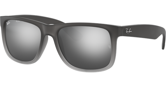 Ray-Ban RB4165 Justin Classic Matt Grau / Silber Verspiegelt 852/88 54 - Ansicht 2