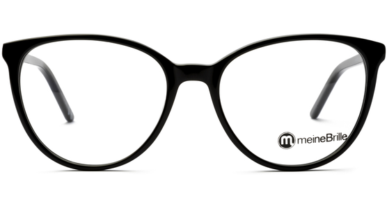 meineBrille 04-06000-01, Schwarz Front - Ansicht 3