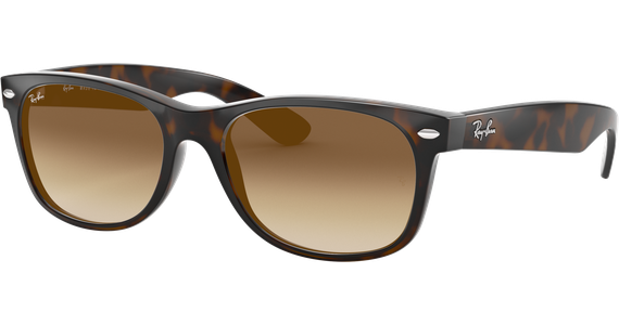 Ray-Ban New Wayfarer SMALL RB2132 Classic Glänzend Tortoise / Braun 710/51 52 - Ansicht 3