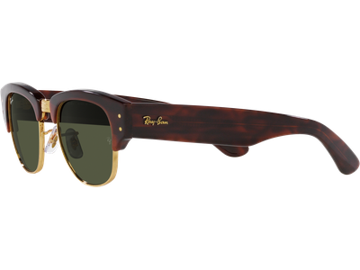 Ray-Ban Mega Clubmaster RB0316S Glänzendes Schildpatt auf Gold/Grün 990/31 - Ansicht 2