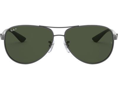 Ray-Ban RB8313 Carbonfaser Glänzend Gunmetall / Grün Polarisiert 004/N5 61 - Ansicht 2