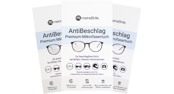 meineBrille AntiBeschlag Premium Mikrofasertuch 3er Set - Ansicht 2