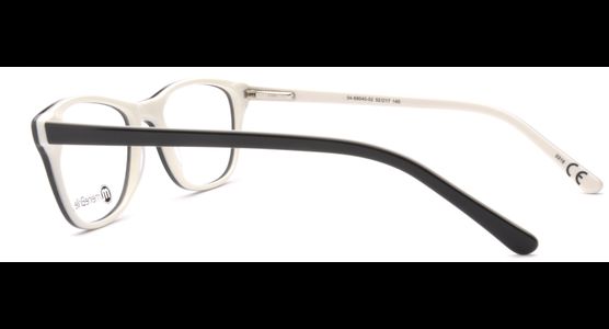 meineBrille 04-69040-02, Schwarz/Creme seite - Ansicht 5
