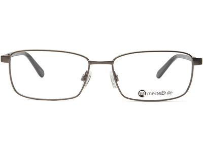 meineBrille 04-12090-02, Hell Gun matt / Dunkelgrau glänzend Front - Ansicht 2