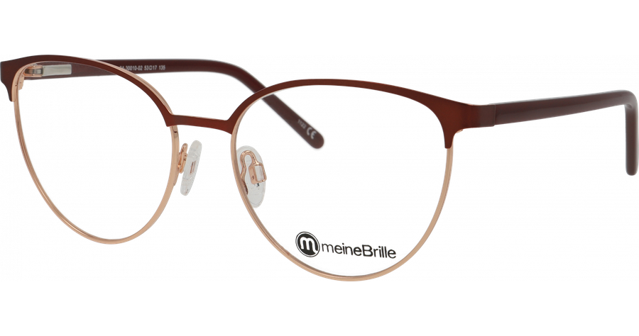 meineBrille Brille Damen meineBrille 04-30010-02 Rot matt/Kupfergold glänzend Ansicht 1