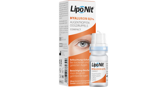  Lipo Nit Augentropfen 0,1% Hyaluron Einzelflasche Ansicht 1