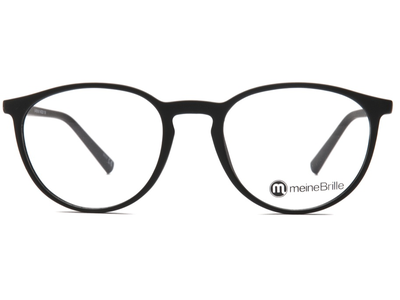 meineBrille 04-79010-01, Schwarz Matt front - Ansicht 2