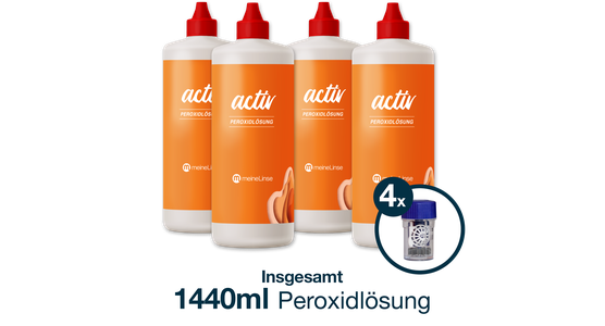 meineLinse activ Peroxidlösung 4x360ml - Ansicht 3