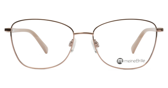 meineBrille 04-06030-03, Kupfergold/Perlgrau Front - Ansicht 2