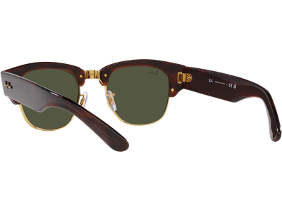 Ray-Ban Mega Clubmaster RB0316S Glänzendes Schildpatt auf Gold/Grün 990/31 - Ansicht 5