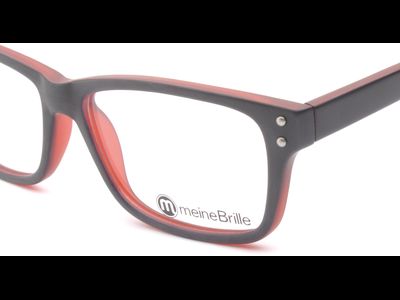 meineBrille 04-69130-01, Marine Blau/Rot Matt nah