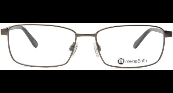 meineBrille 04-12090-02, Hell Gun matt / Dunkelgrau glänzend Front - Ansicht 3