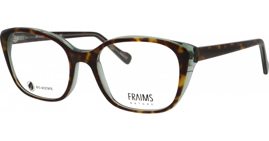 FRAIMS Brille Damen FRAIMS NATURE 03-31110-02 Hazel Havanna / Salbei transparent glänzend Ansicht 1