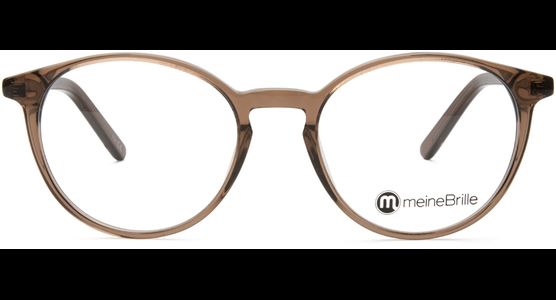 meineBrille 04-12070-01, Braun transparent glänzend Front - Ansicht 3