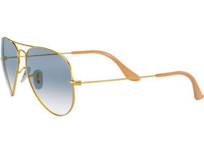 Ray-Ban Aviator Gradient RB3025 001/3F Gold/Blau 62 - LARGE - Ansicht 2