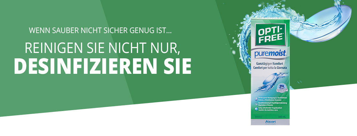 Opti-Free PureMoist Kontaktlinsenpflegemittel wenn sauber nicht sauber genug ist