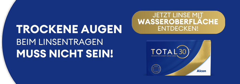 trockene Augen beim Linsen tragen muss nicht sein - Alcon Monatslinsen
