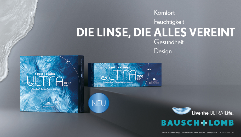 Bausch+Lomb ULTRA One Day - Die Linse, die alles vereint: Komfort, Feuchtigkeit, Gesundheit, Design