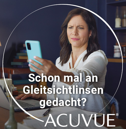 Schon mal an Gleitsichtlinsen gedacht? Jetzt die Acuvue Kontaktlinsen entdecken