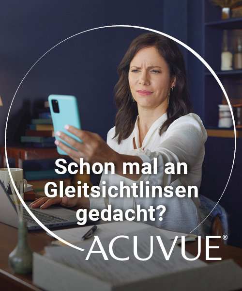 Schon mal an Gleitsichtlinsen gedacht? Jetzt die Acuvue Kontaktlinsen entdecken
