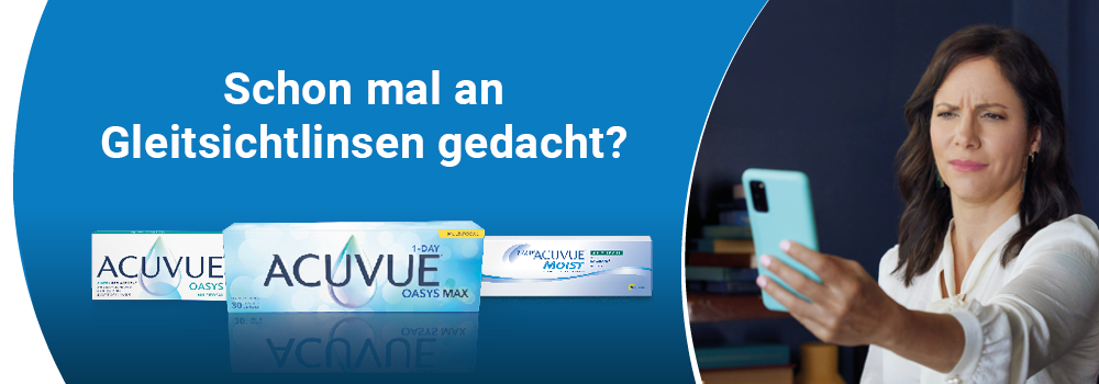 Schon mal an Gleitsichtlinsen gedacht? - Acuvue Kontaktlinsen 