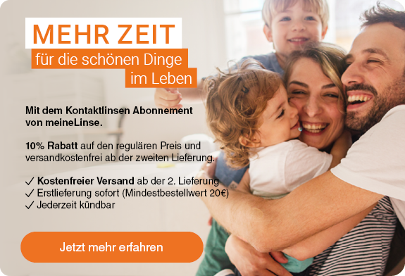 Mehr Zeit f&uuml;r die sch&ouml;nen Dinge im Leben mit dem Kontaktlinsen Abonnement von meineLinse