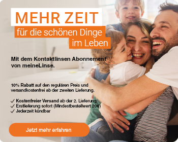 Mehr Zeit f&uuml;r die sch&ouml;nen Dinge im Leben mit dem Kontaktlinsen Abonnement von meineLinse