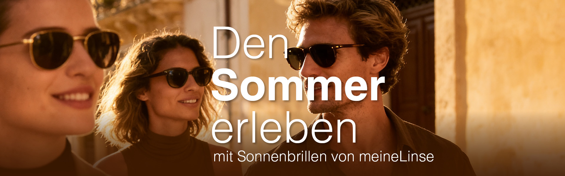 Den  Sommer erleben mit Sonnenbrillen von meineLinse