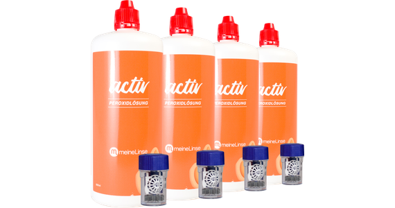 meineLinse activ Peroxidlösung 4x360ml - Ansicht 3