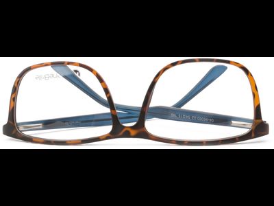 meineBrille 04-96060-02, Havanna/Petrolblau Matt umgedreht