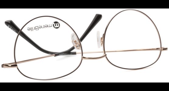 meineBrille 04-96090-02, Braun Matt/Gold Glänzend umgedreht - Ansicht 7