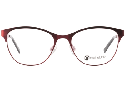 meineBrille 04-87010-02, Rot/Rosa Matt front - Ansicht 2