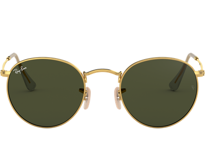 Ray-Ban RB3447 Round Metal Glänzend Gold / Grün 001 50 - Ansicht 2