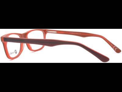 meineBrille 04-69000-01, Braun/Rot Matt seite