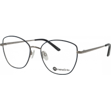 meineBrille Brille Damen meineBrille 04-40110-03, Dunkelblau/Silber glänzend