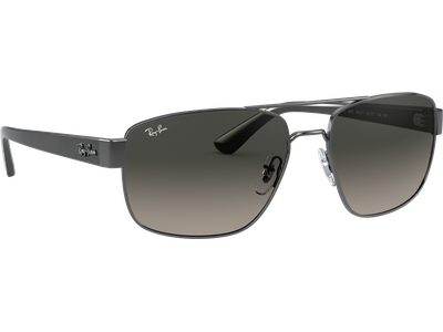 Ray-Ban RB3663 Glänzend Gunmetall / Verlauf Grau 004/71 60 - Ansicht 4