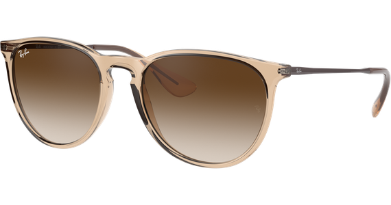 Ray-Ban RB4171 Erika Color Mix Glänzend Braun Transparent / Verlauf Braun 651413 54 - Ansicht 3