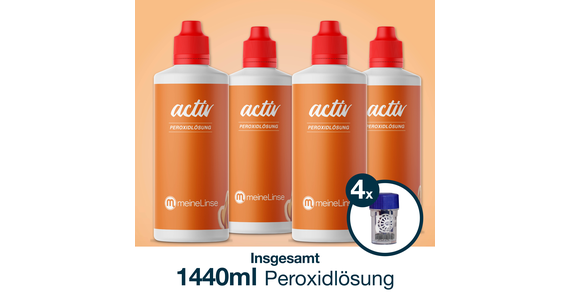 meineLinse activ Peroxidlösung 4x360ml - Ansicht 4