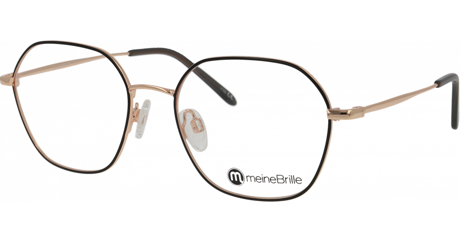 meineBrille Brille Unisex meineBrille 04-30000-01 Schwarz/ Kupfergold Ansicht 1