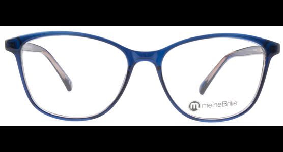 meineBrille 04-96050-02, Dunkel Blau/Blau Havanna front - Ansicht 3