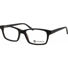 meineBrille Brille Unisex meineBrille 04-30080-01, Schwarz/Burgunder